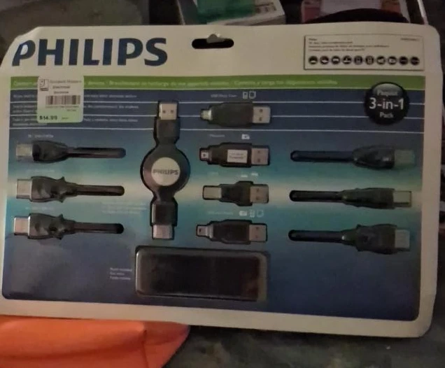 Philips 3-in-1 USB Cable Pack
