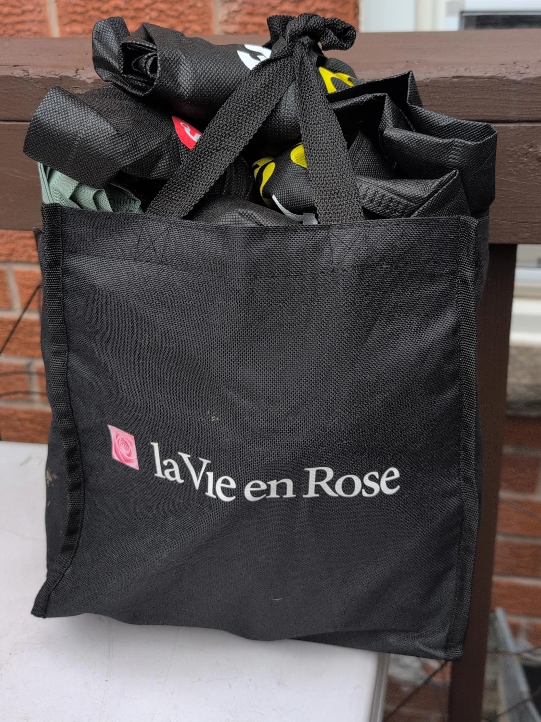 La Vie en Rose Reusable Shopping Bag 17 bag for $10