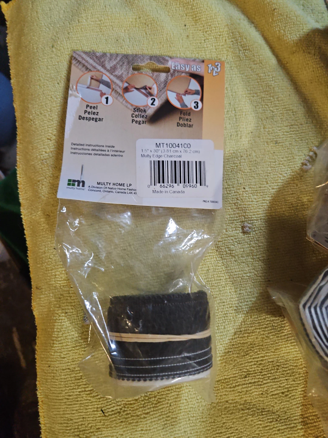 Multy Edge Adhesive Carpet Finishing Edge - Charcoal