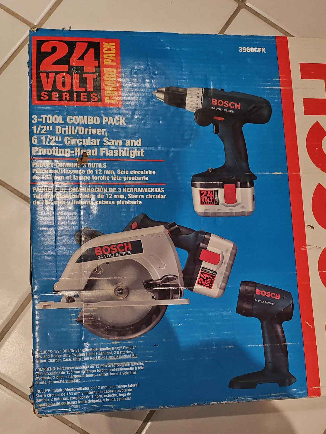 BOSCH 24 Volt Series 3-Tool Combo Pack