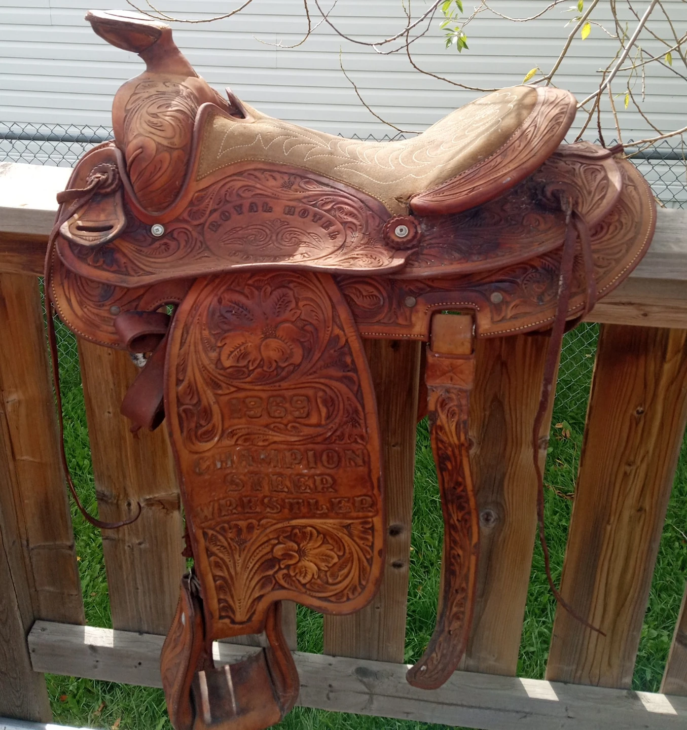 Western Saddle - 1969 Champion Steer Wrestler