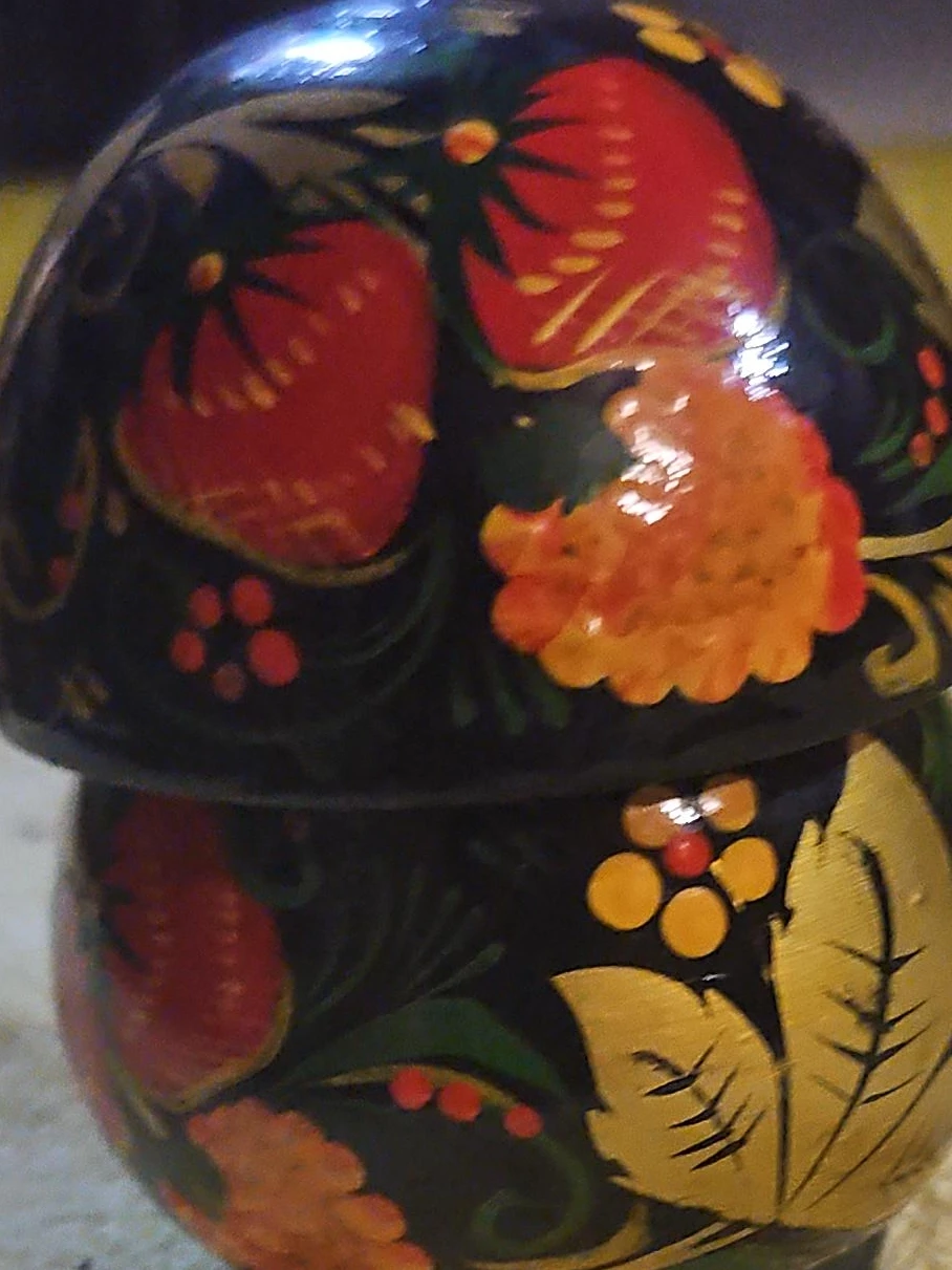 Hand-painted Wooden Box