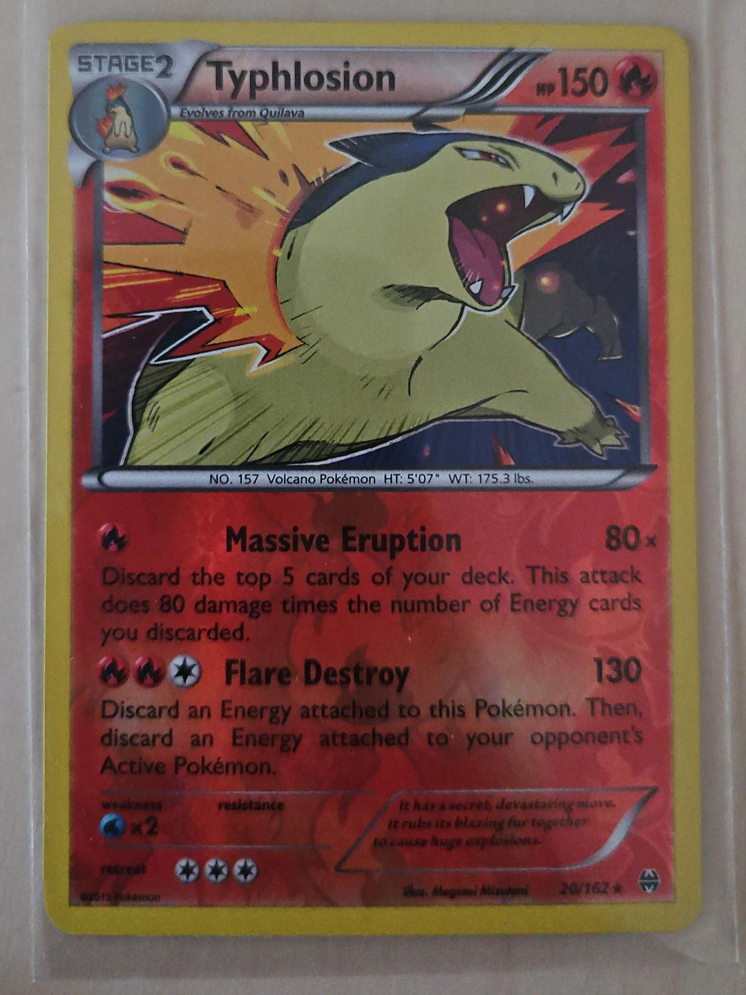 Pokémon Typhlosion #20/162 – XY BREAKthrough – Reverse Holo Rare