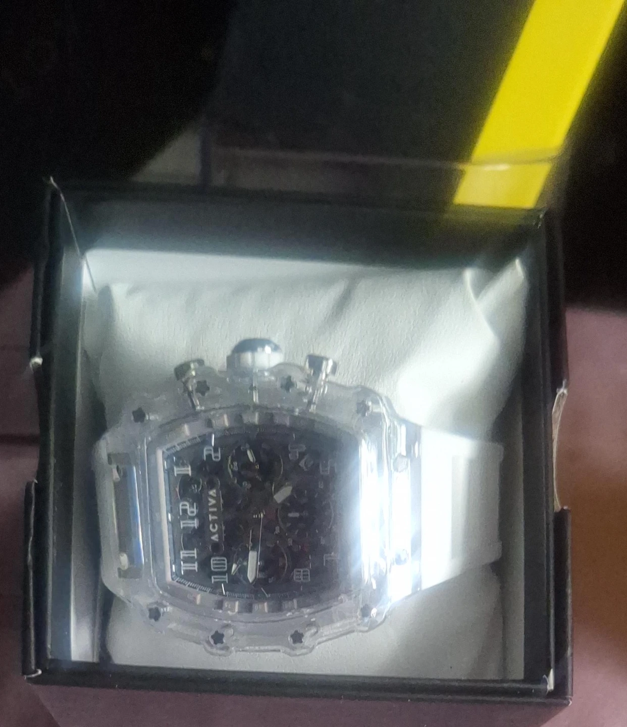 Activa Clear Transparent Watch