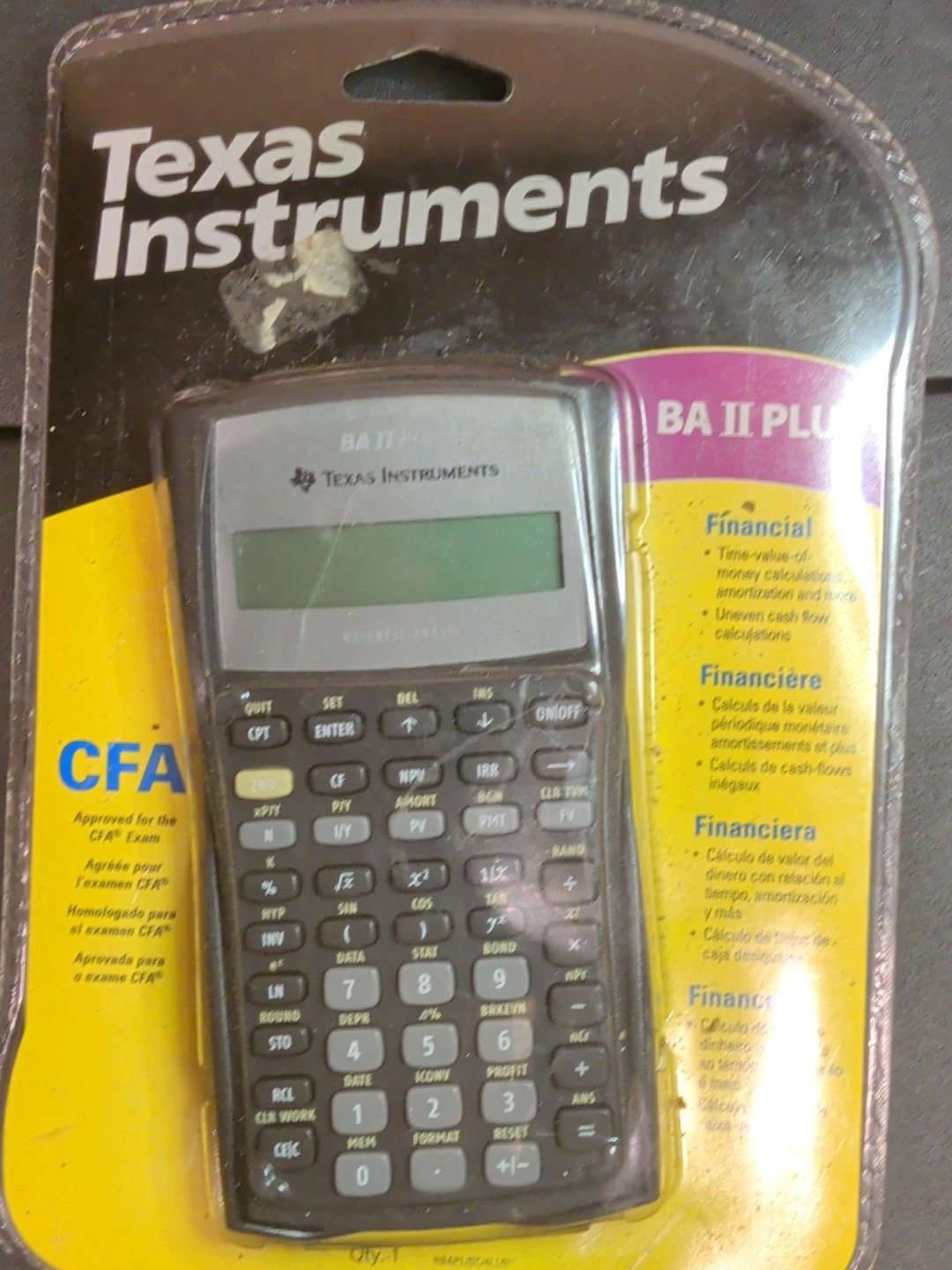 Texas Instruments BA II Plus Financial Calculator