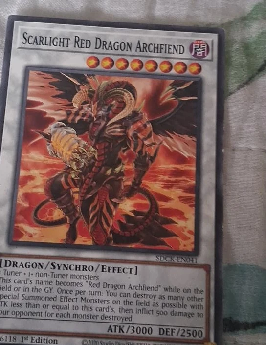 Scarlight Red Dragon Archfiend Yu-Gi-Oh! Card