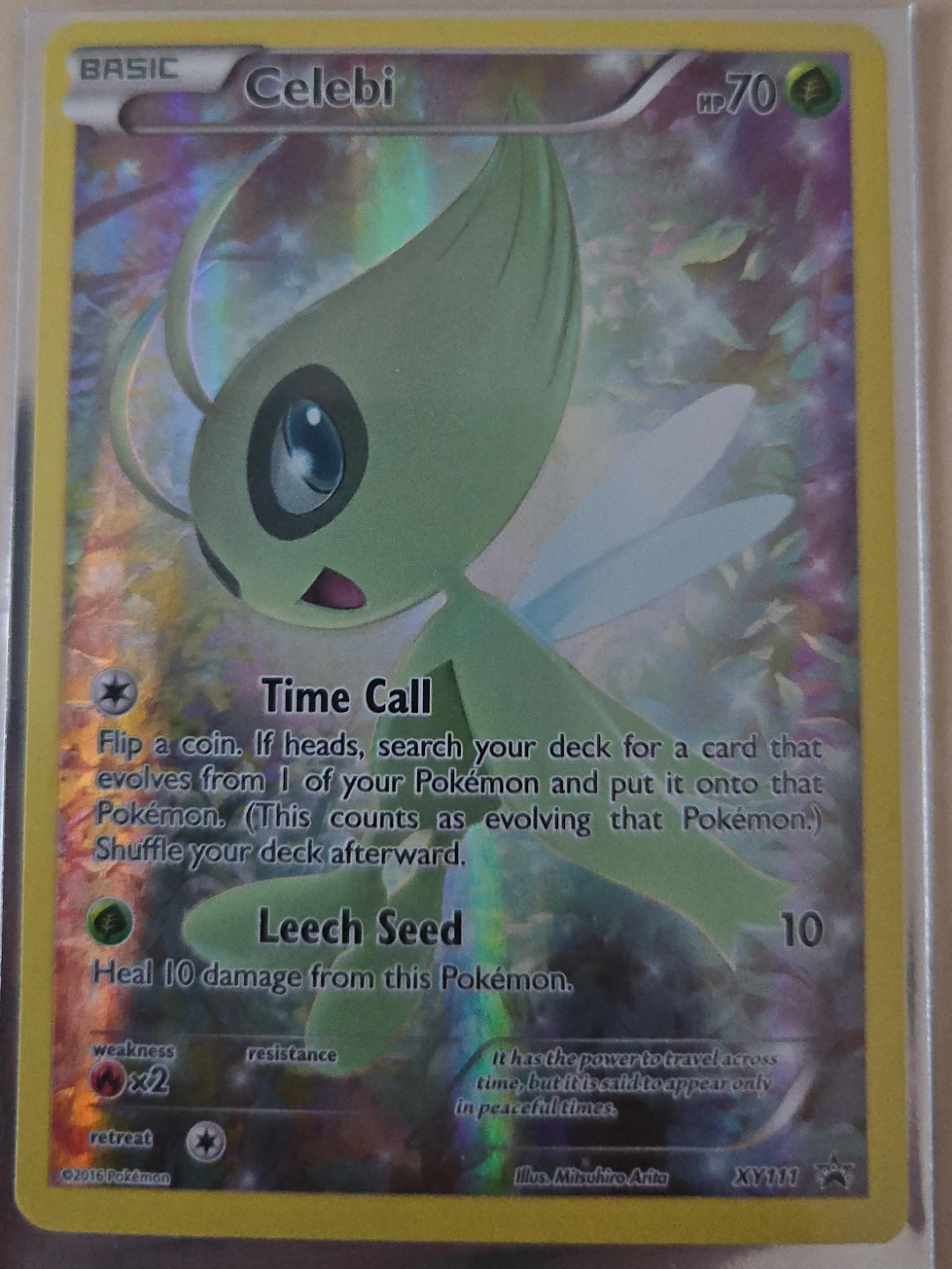 Pokémon Celebi #XY111 – Black Star Promo – Holo Rare
