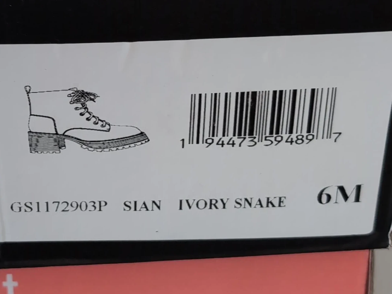 IVORY SNAKE Combat Boots