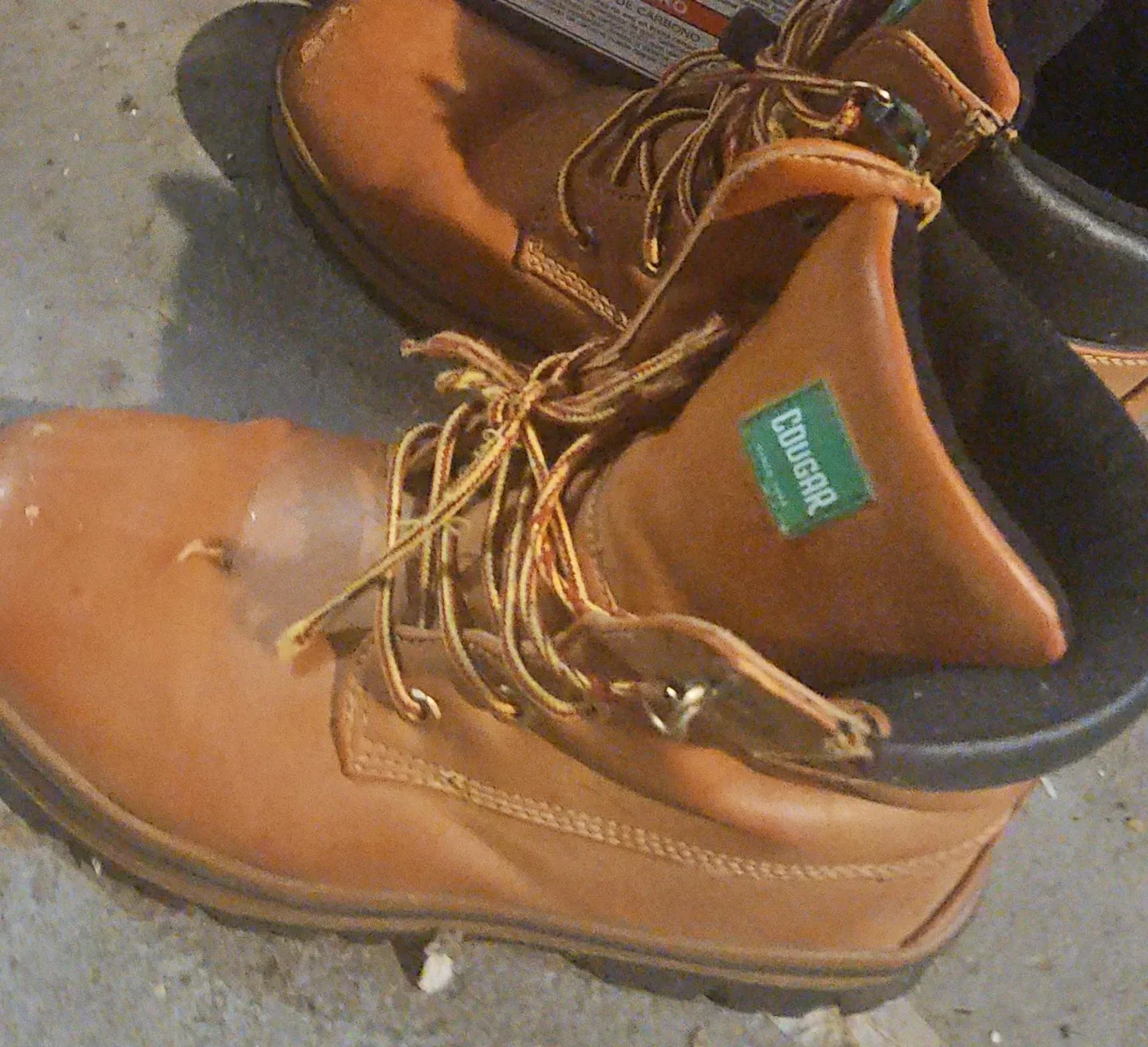 Cougar Stamp Work Boots - Size 7M