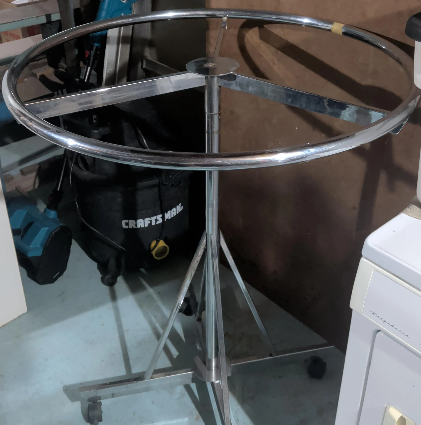 Chrome Rolling Garment Rack