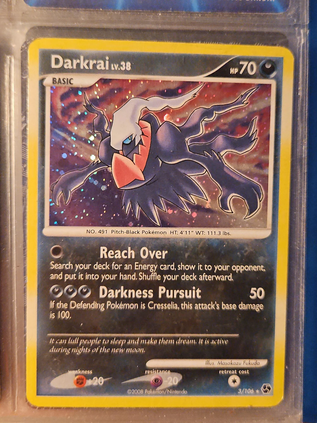 Pokémon Darkrai #3/106 – Great Encounters – Holo Rare