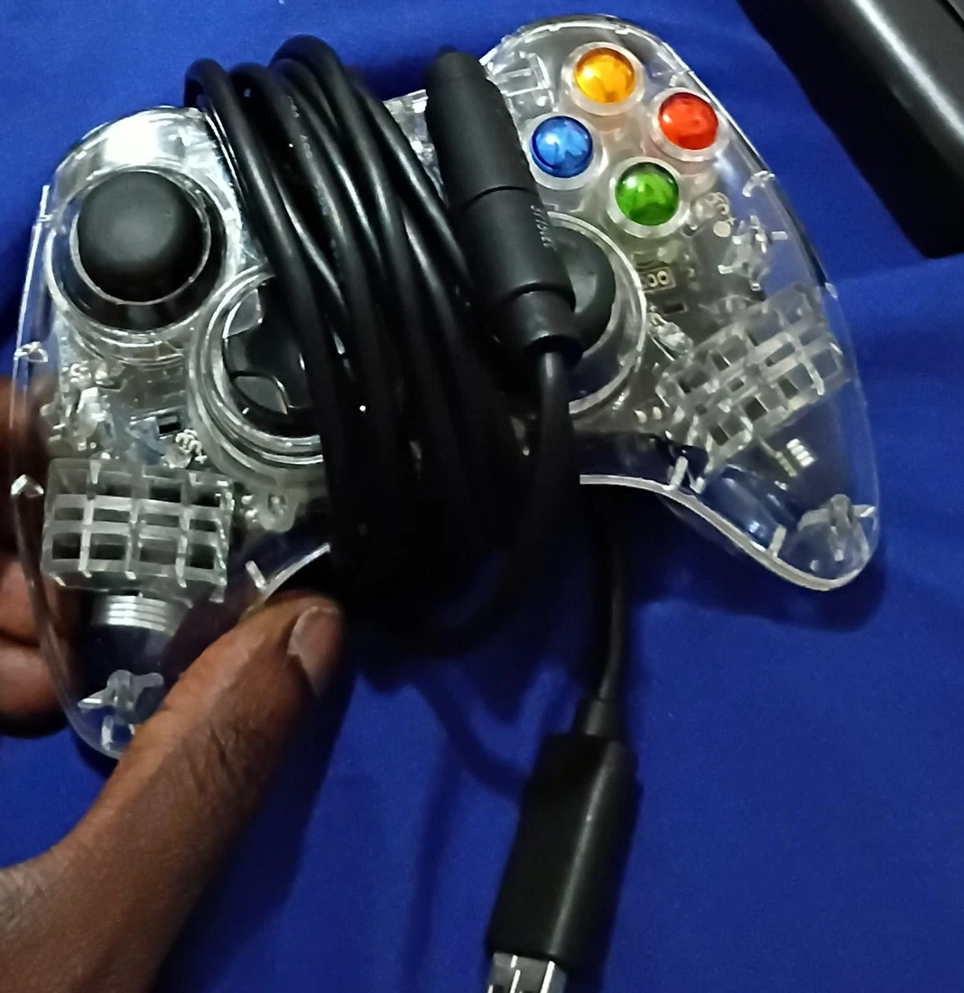 Clear Wired Controller for Xbox 360