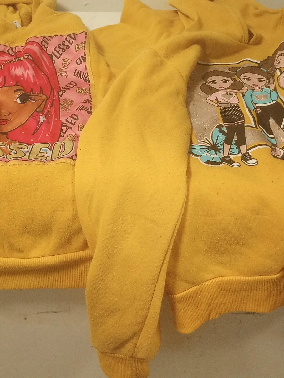 Girls Yellow Hoodies