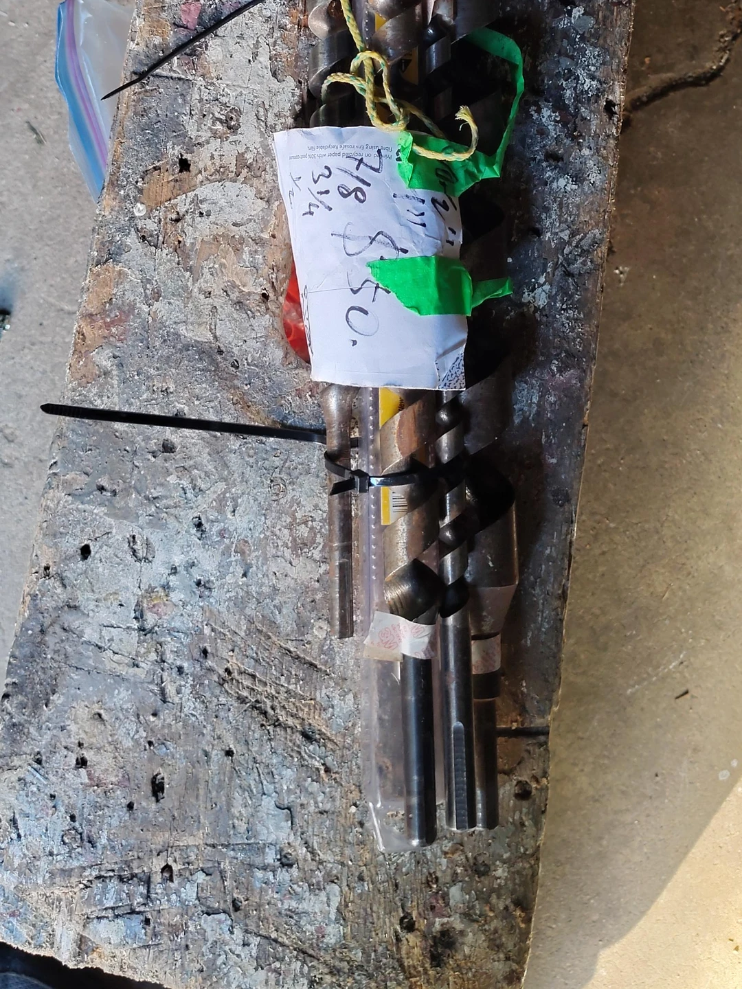 Set of Drill Bits - 7/8" and 3/4"