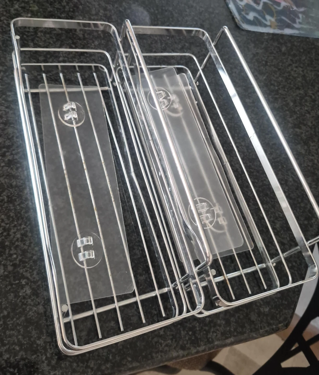 Chrome bathroom Rack