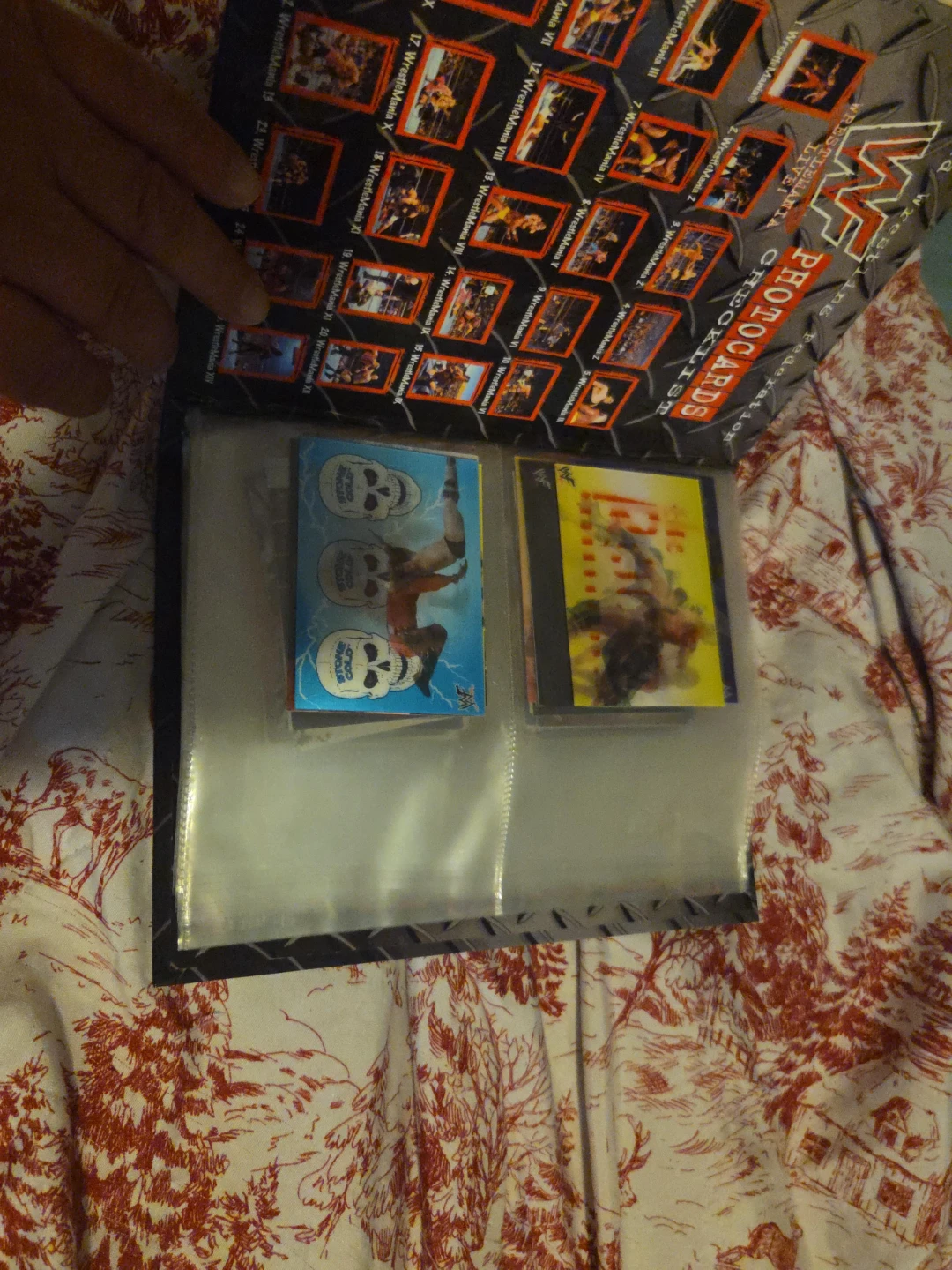 WWE WrestleMania Photocard Checklist Binder