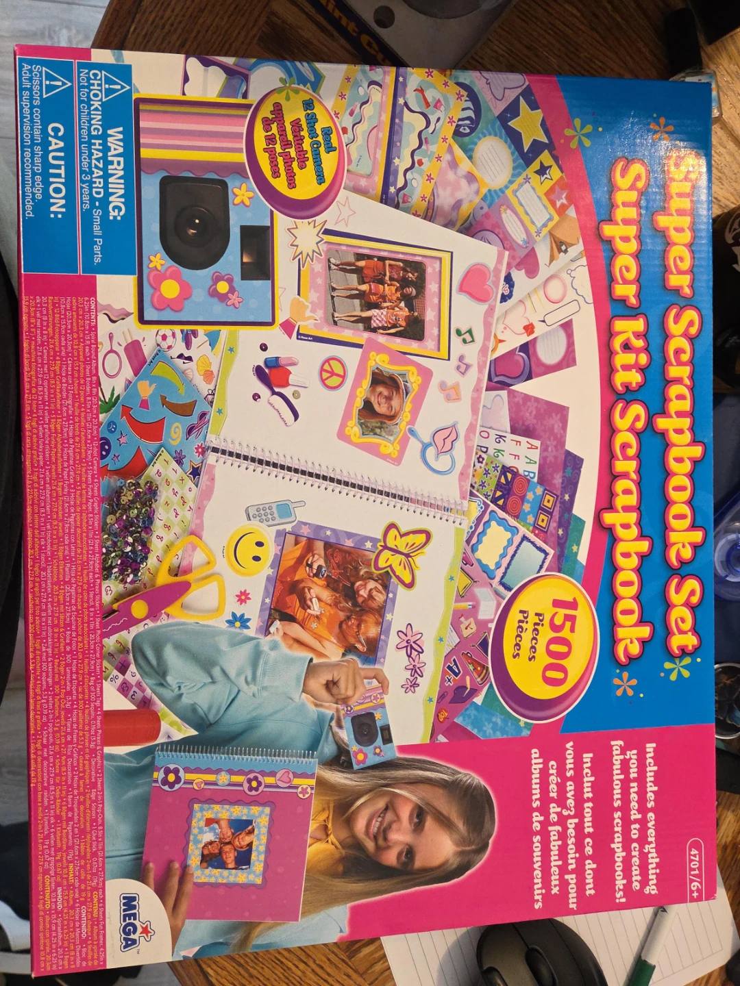 Mega Super Kit Scrapbook Set with 1500 Pieces