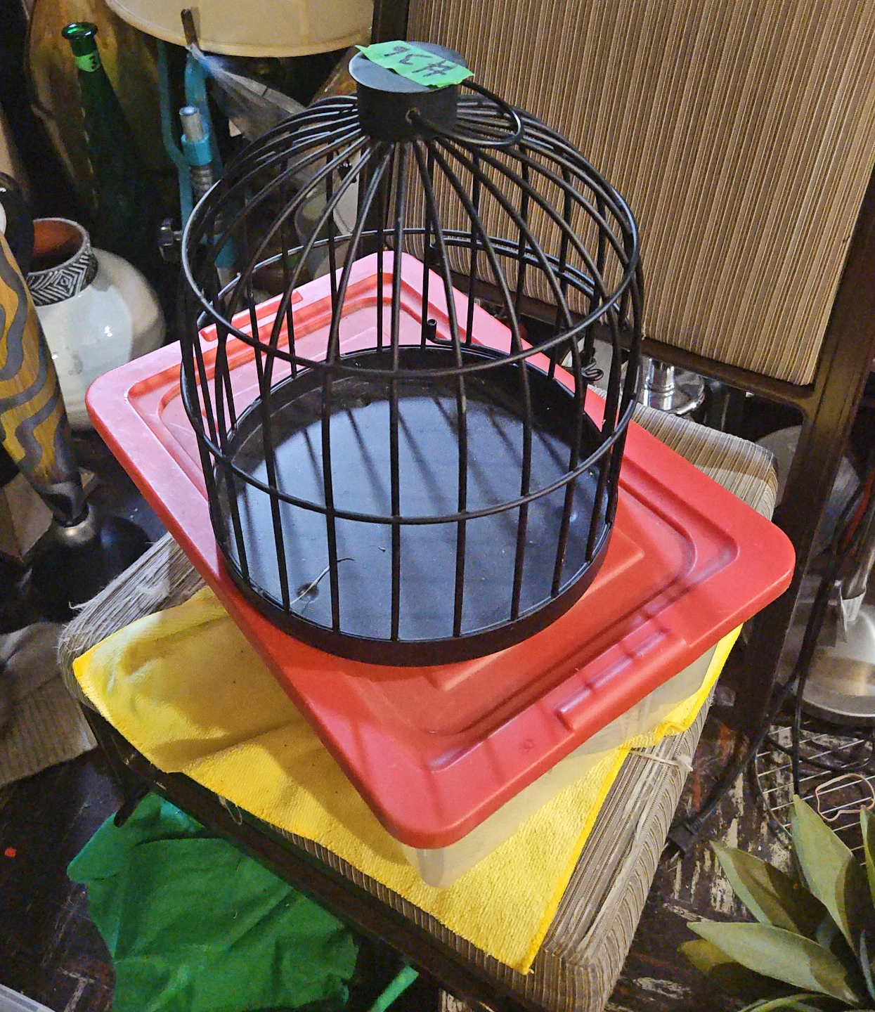 Black Metal Decorative Bird Cage