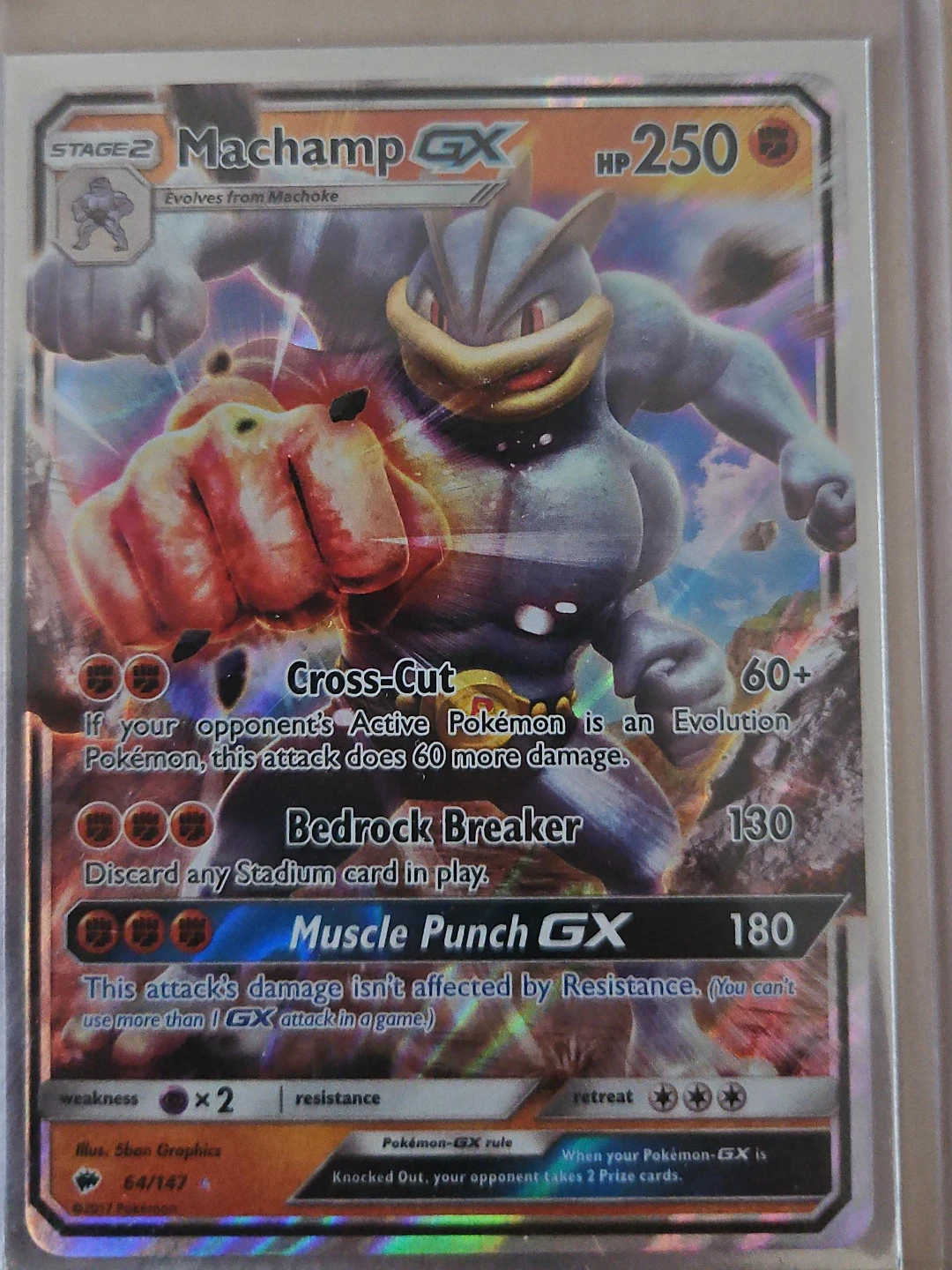 Pokémon Machamp GX #64/147 – Burning Shadows – Ultra Rare