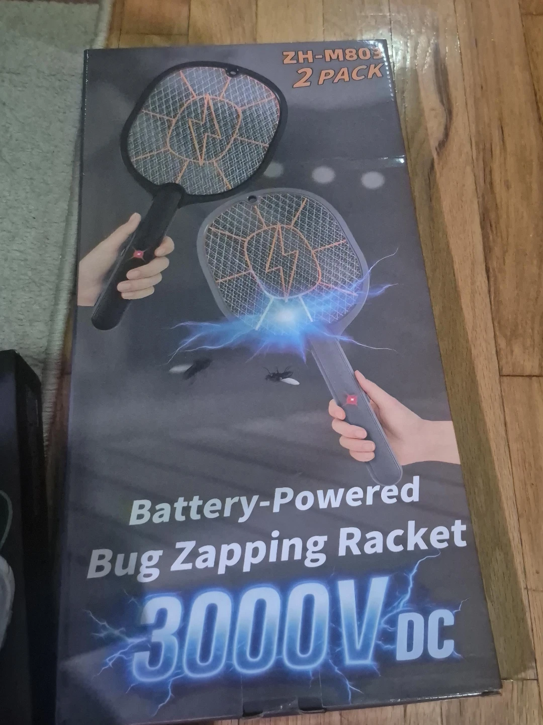 Battery-Powered Bug Zapping Racket 2 Pack
