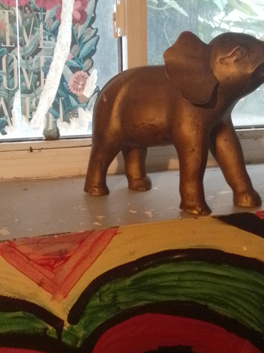 Decorative Bronze Elephant Figurine