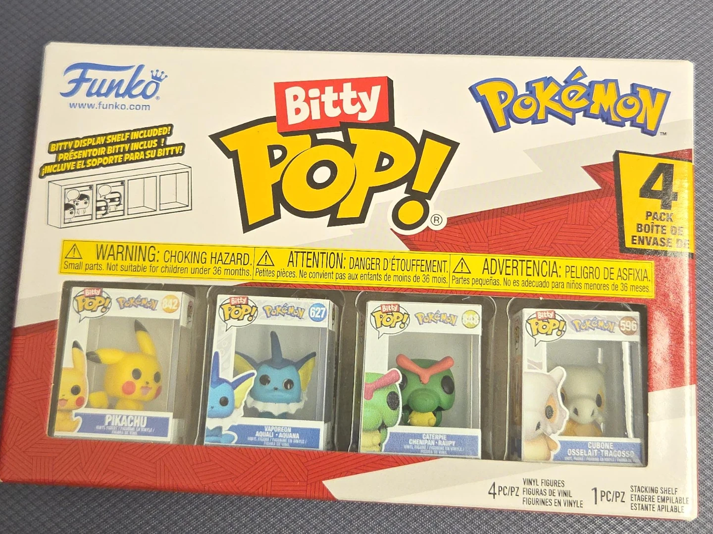 Funko Bitty Pop! Pokémon Figures with Display Shelf