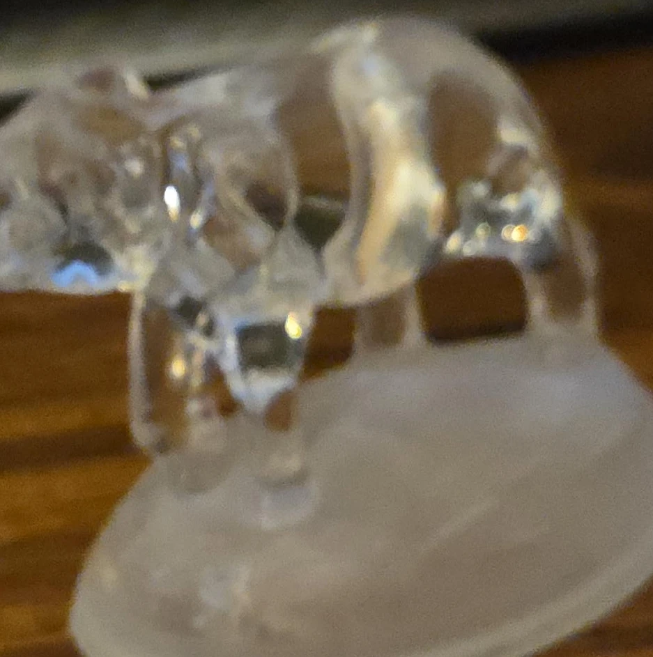 Clear Glass Small Animal Figurine