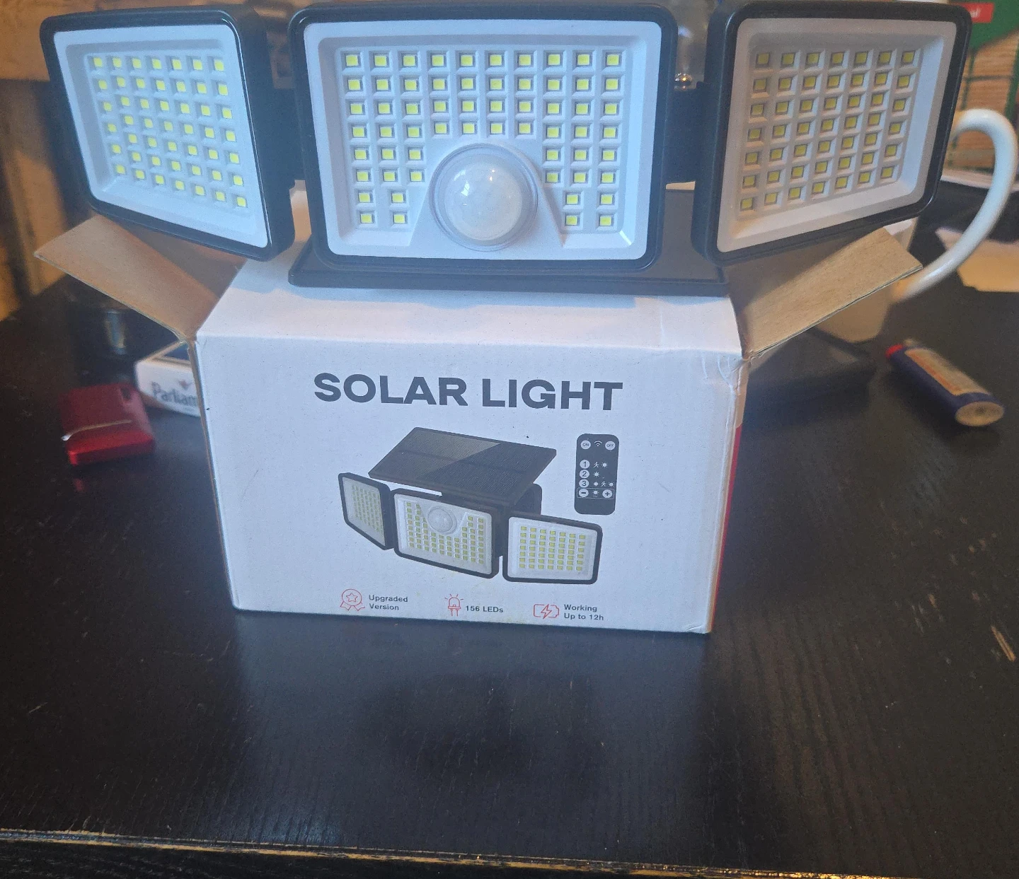 Solar LED Security Light with Remote