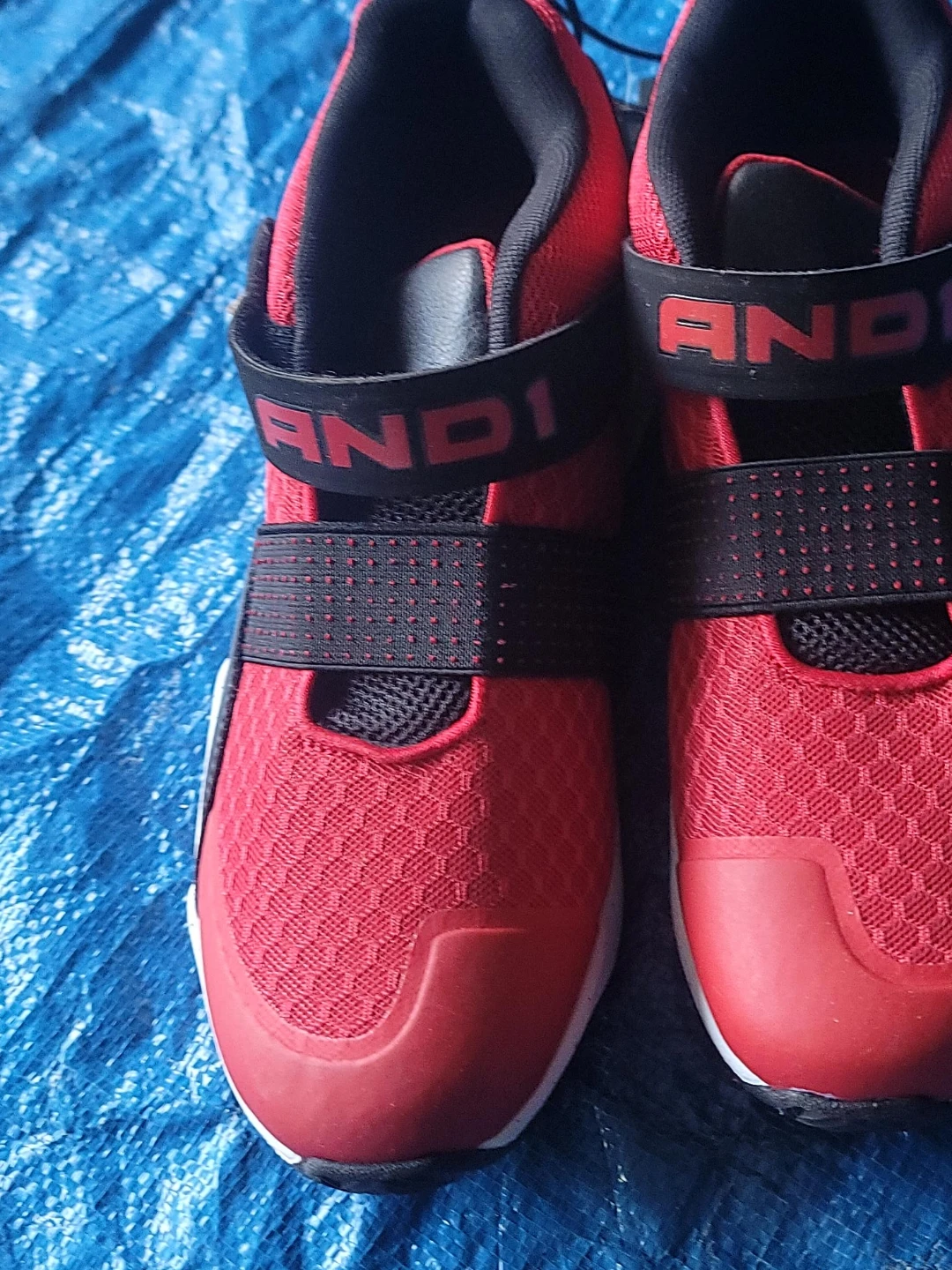 AND1 Red and Black Boys Athletic Shoes