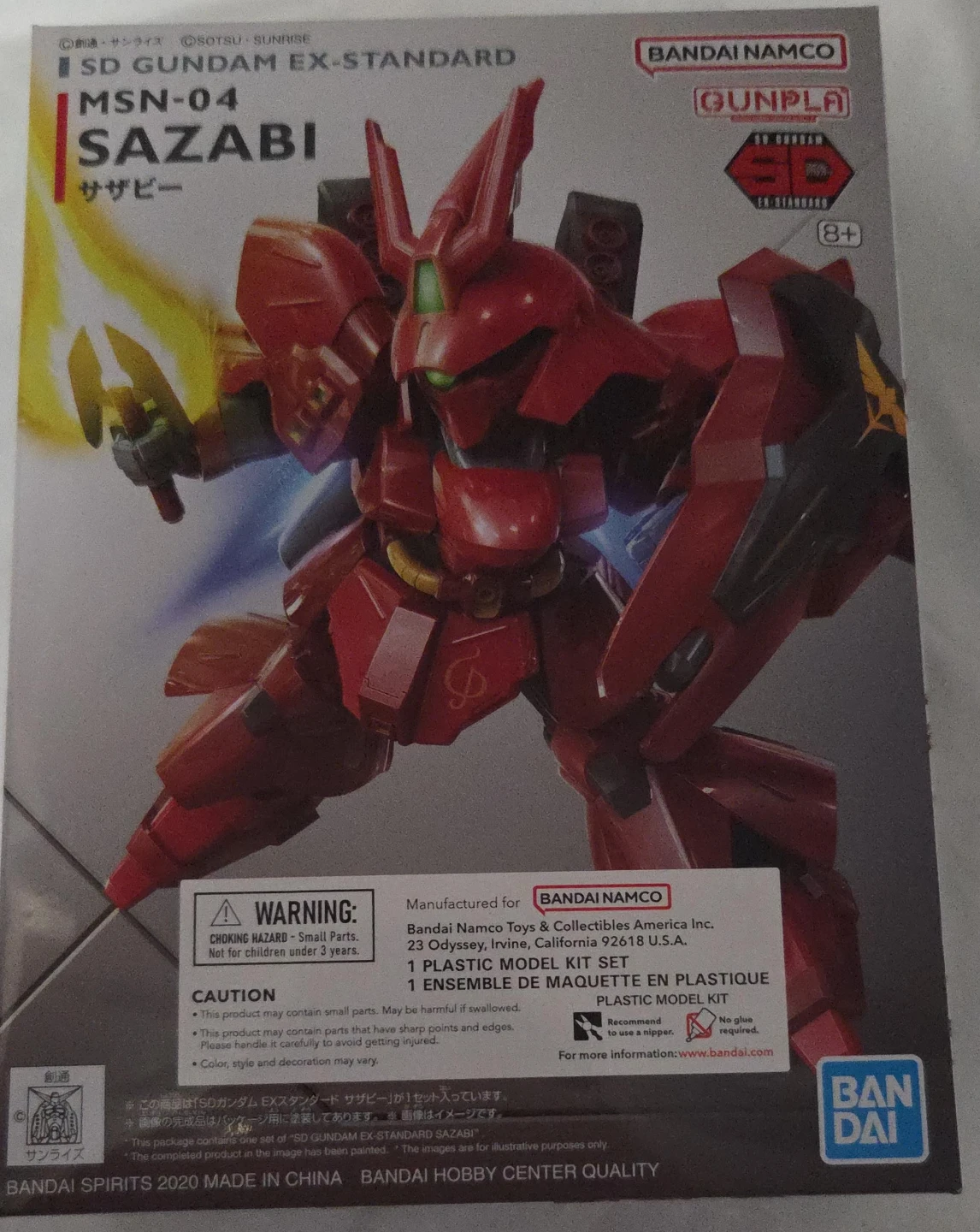 Bandai Namco SD Gundam EX-Standard MSN-04 Sazabi Model Kit