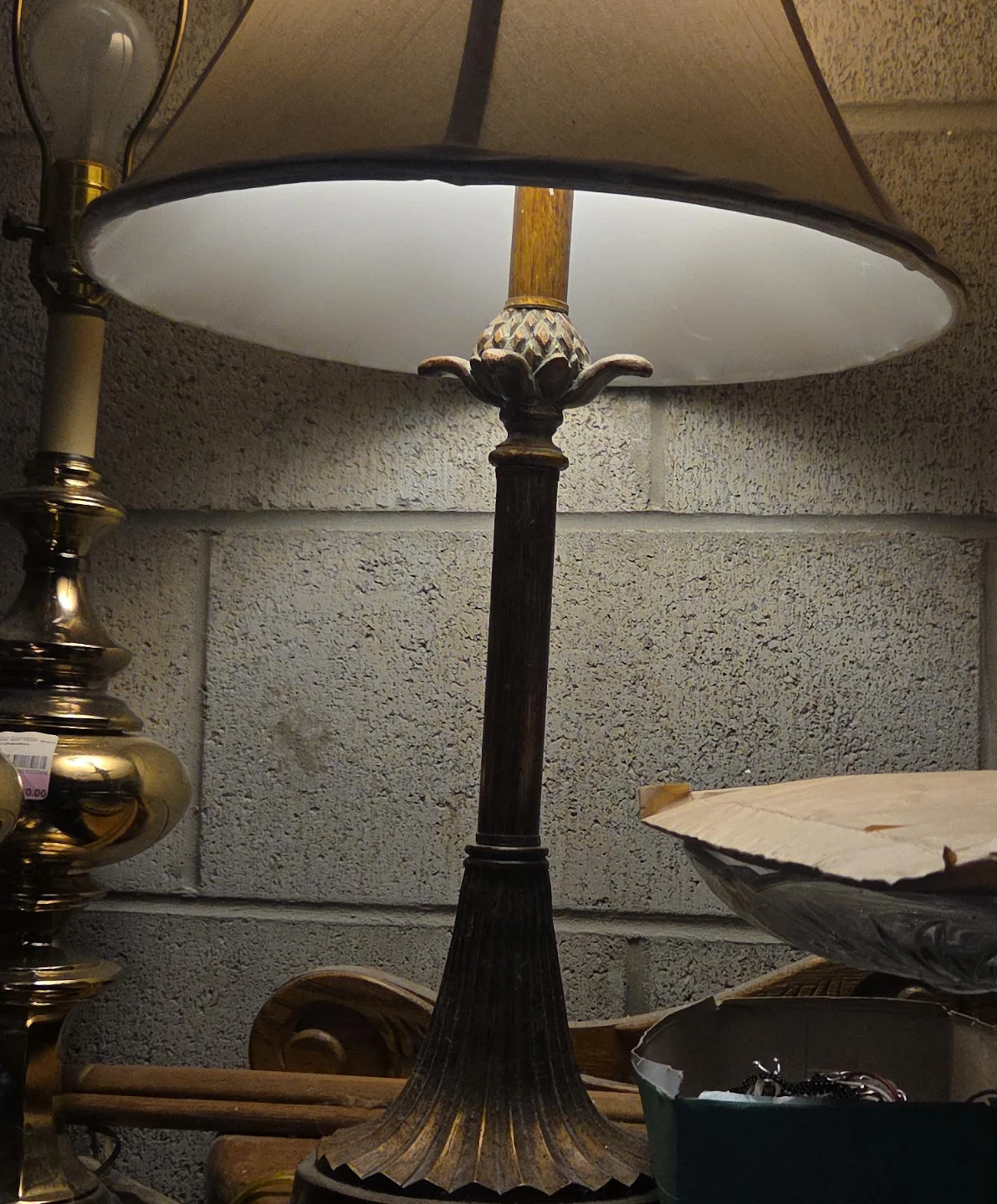 Table Lamp with Decorative Base