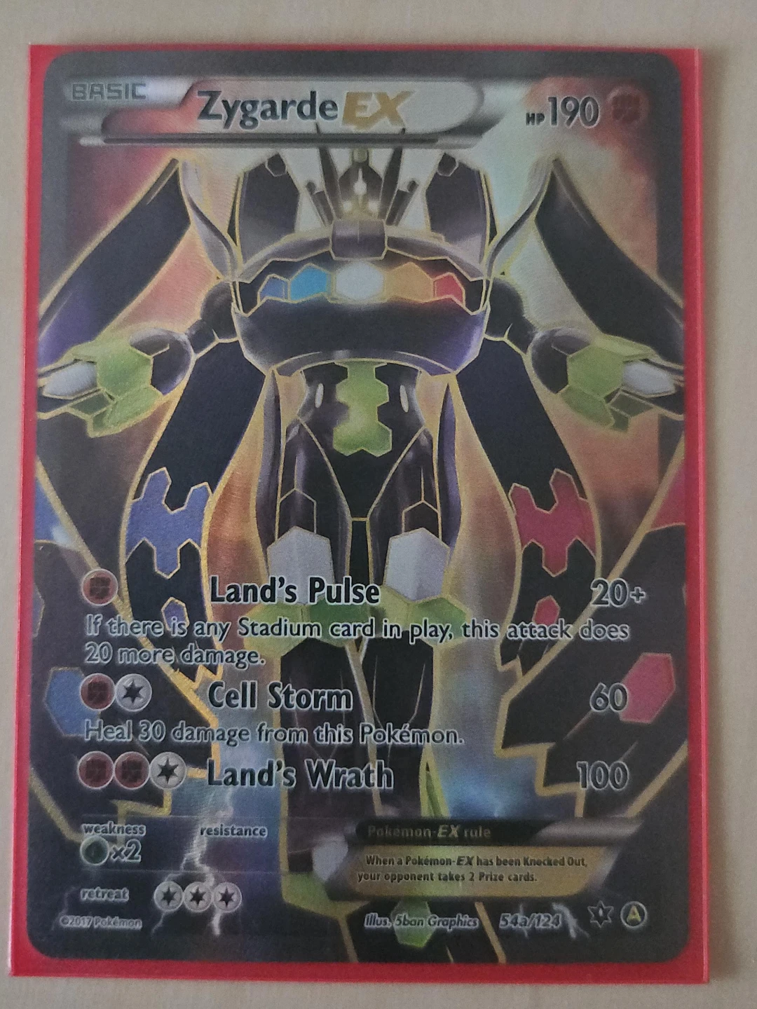 Pokémon Zygarde EX #54a/124 – Fates Collide – Ultra Rare Promo
