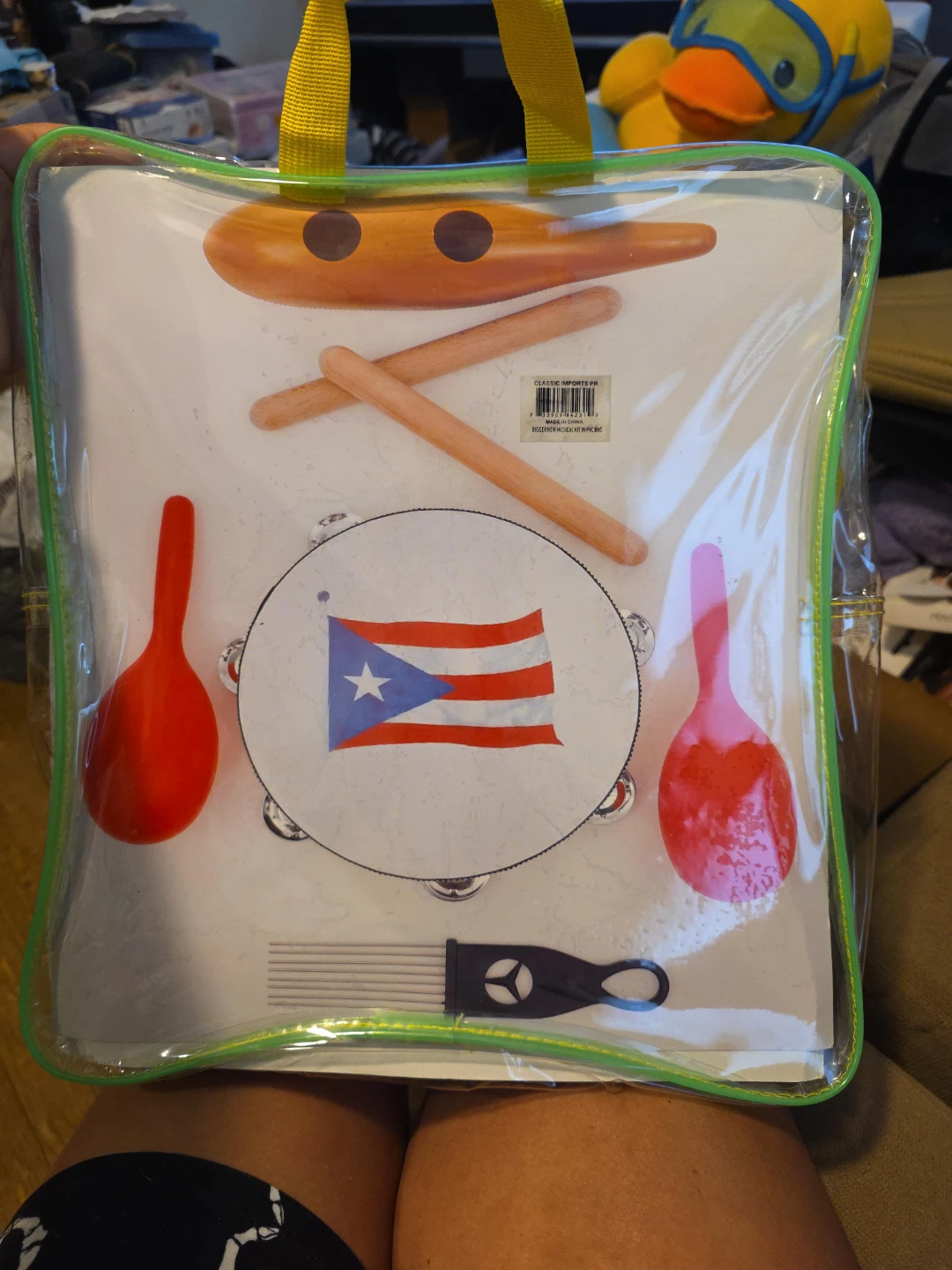 Puerto Rico Flag Rhythm Band Musical Instrument Set