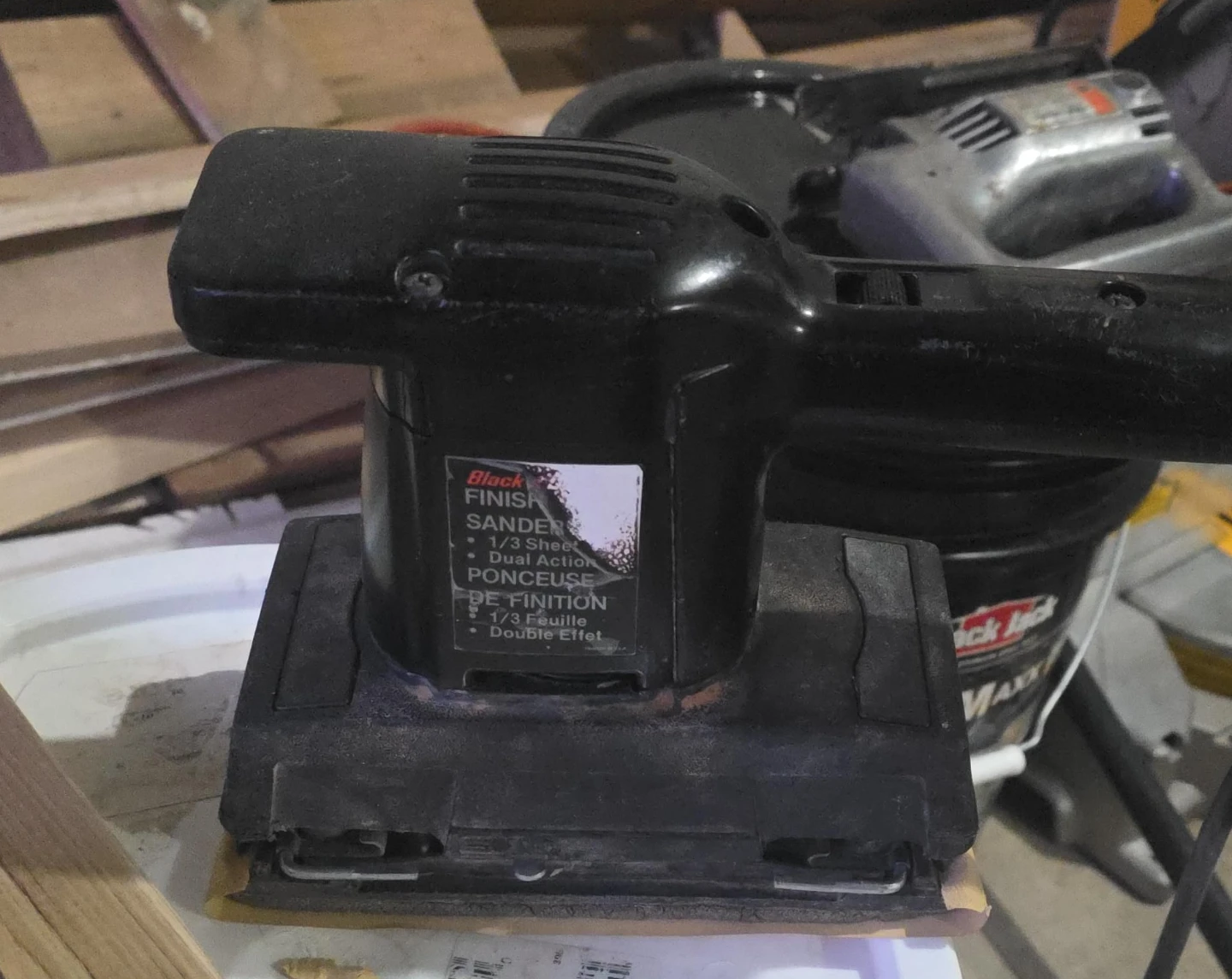 Black Finish Dual Action Sander