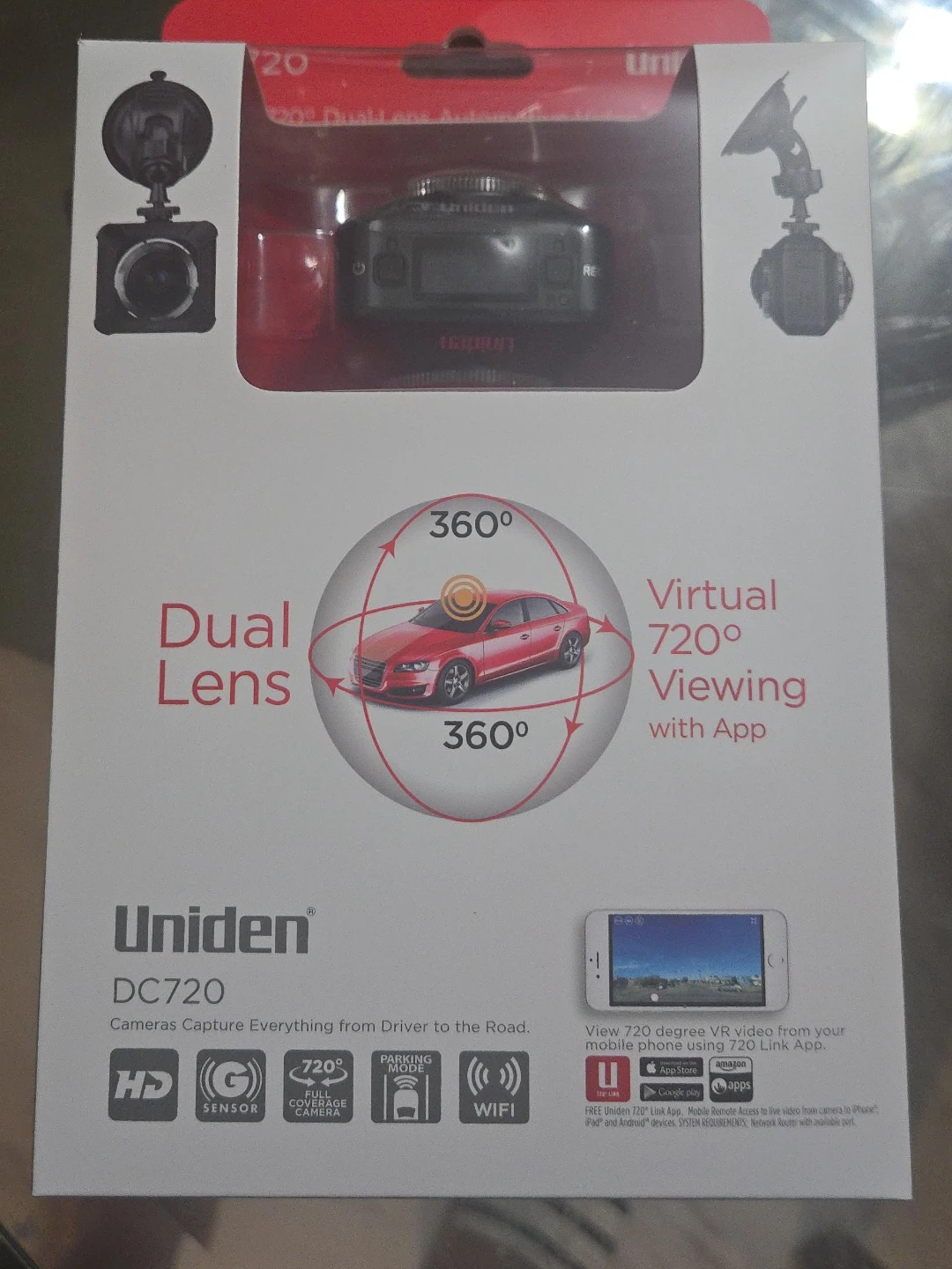 Uniden DC720 Dual Lens Dash Cam