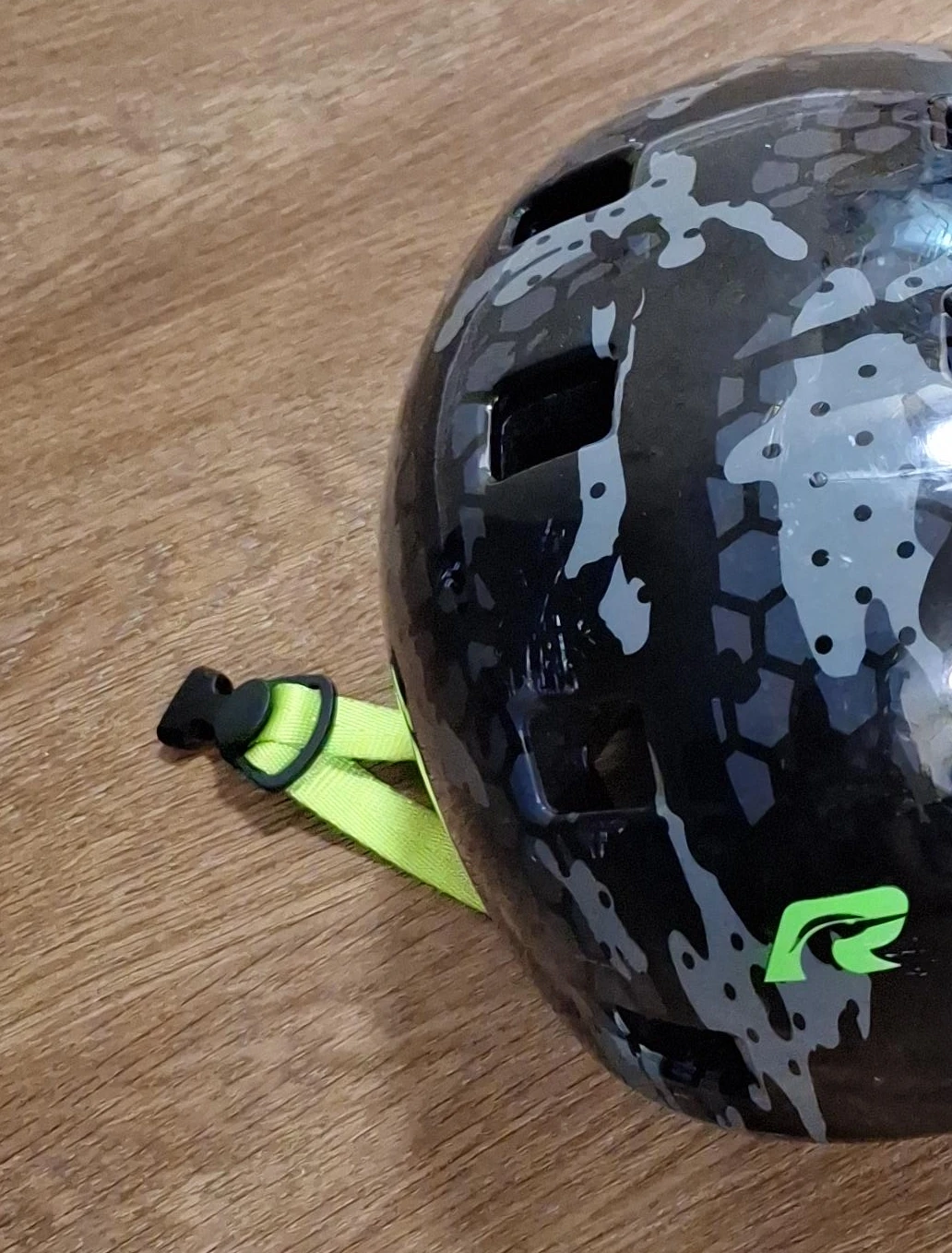 Youth Bike Helmet with Camo Design
