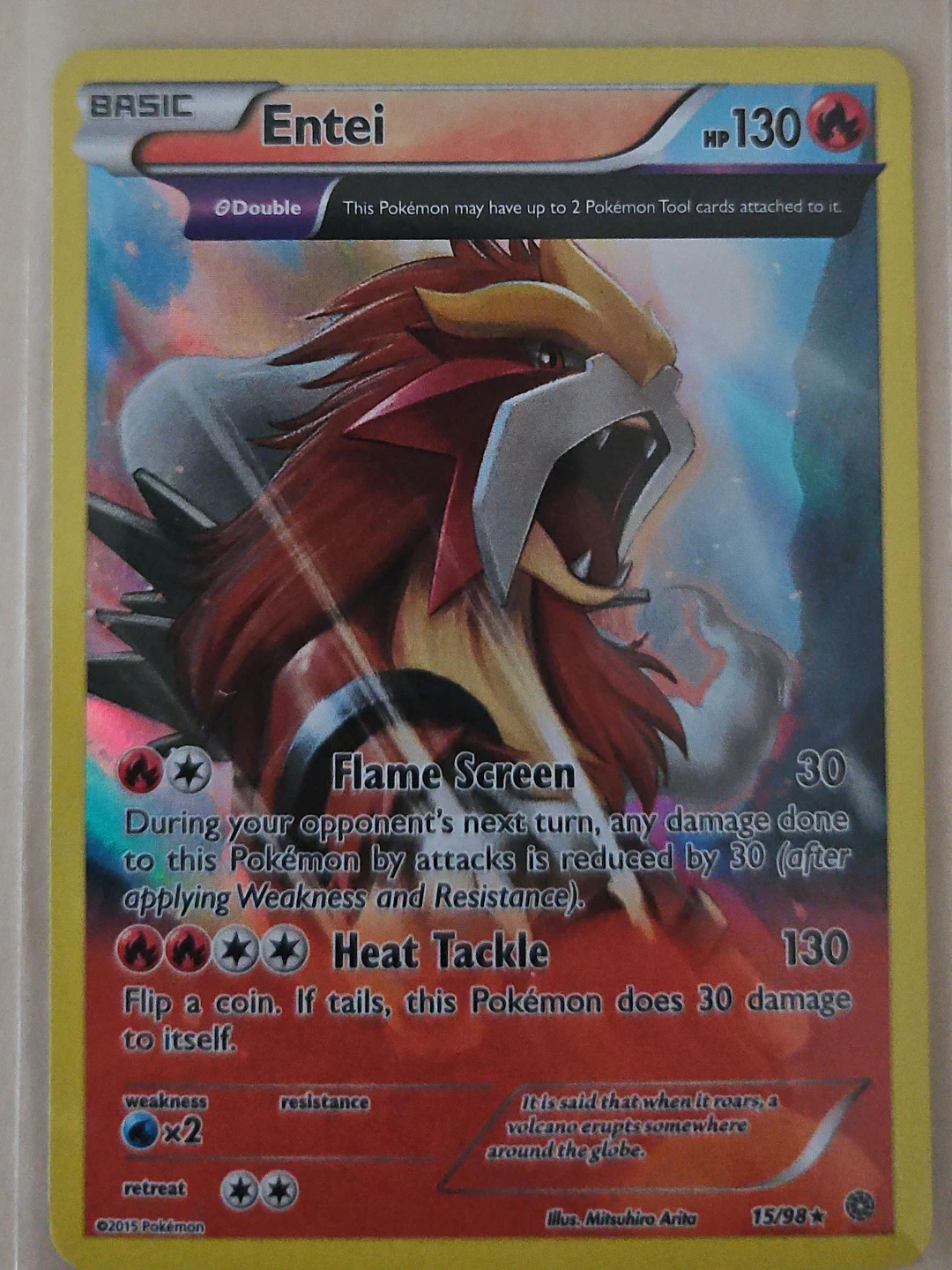 Pokémon Entei #15/98 – XY Ancient Origins – Holo Rare