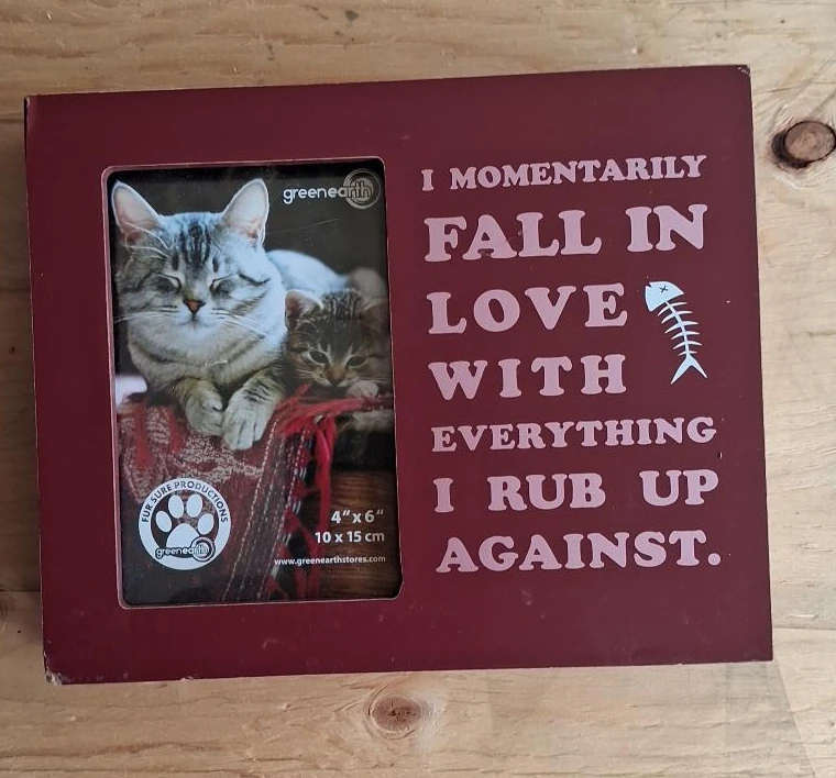 Green Earth Photo Frame 4"x6" Cat Design