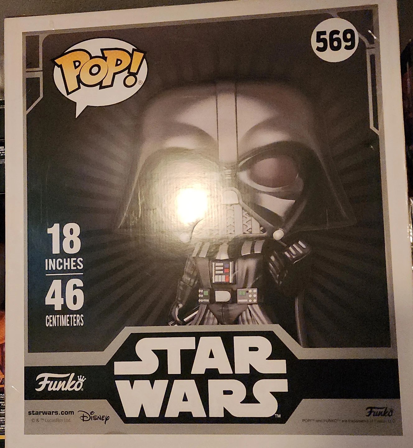Funko Pop! Star Wars Darth Vader 569 Figure - 18 Inches