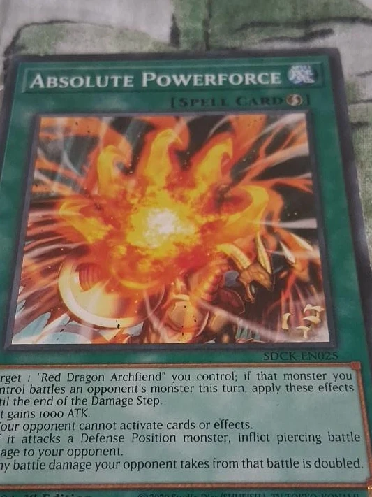 Yu-Gi-Oh! Absolute Powerforce Spell Card