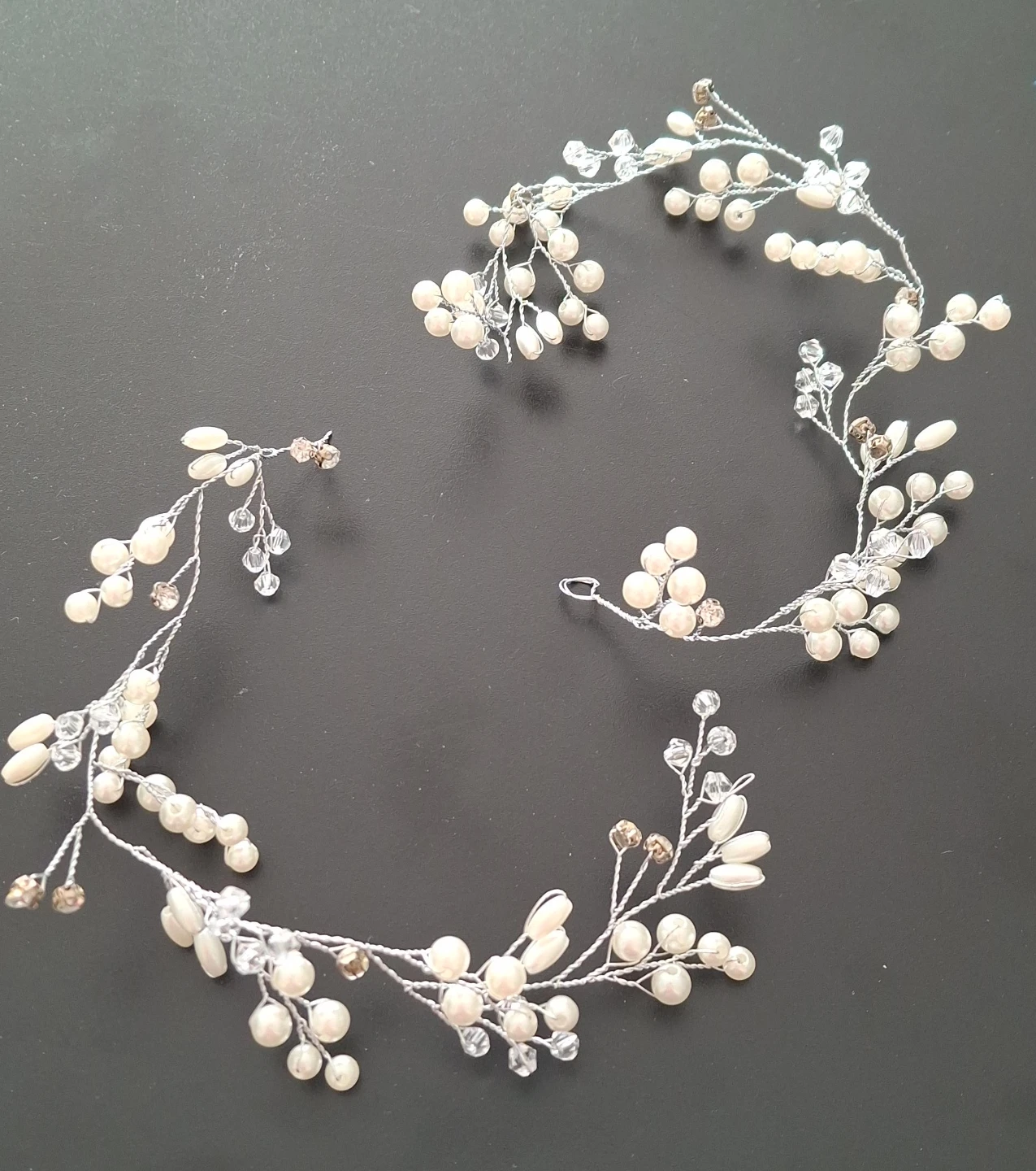 Gems and Beads Wedding Hair Vine