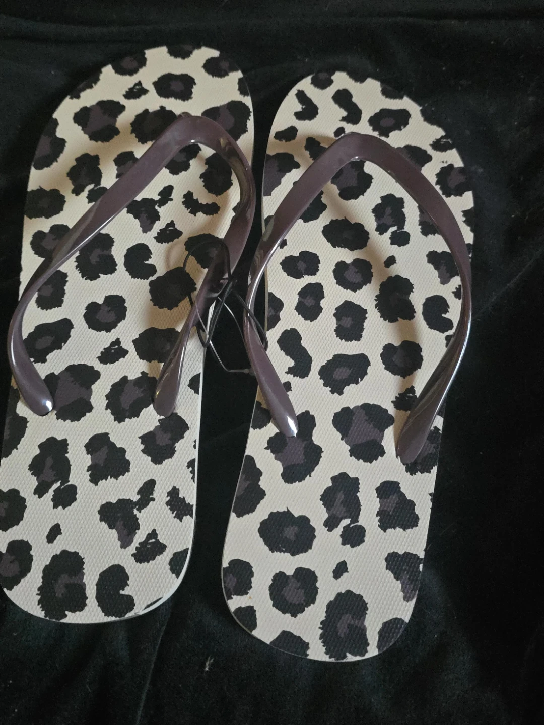 New Leopard Print Flip Flops