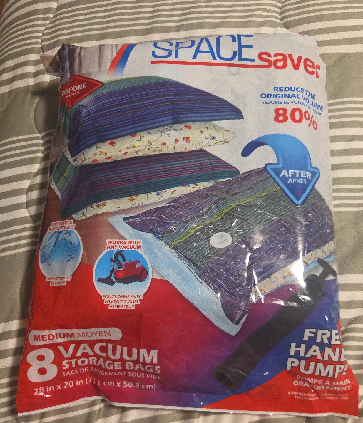 SPACE SAVER Medium Vacuum Storage Bags (8-Pack)