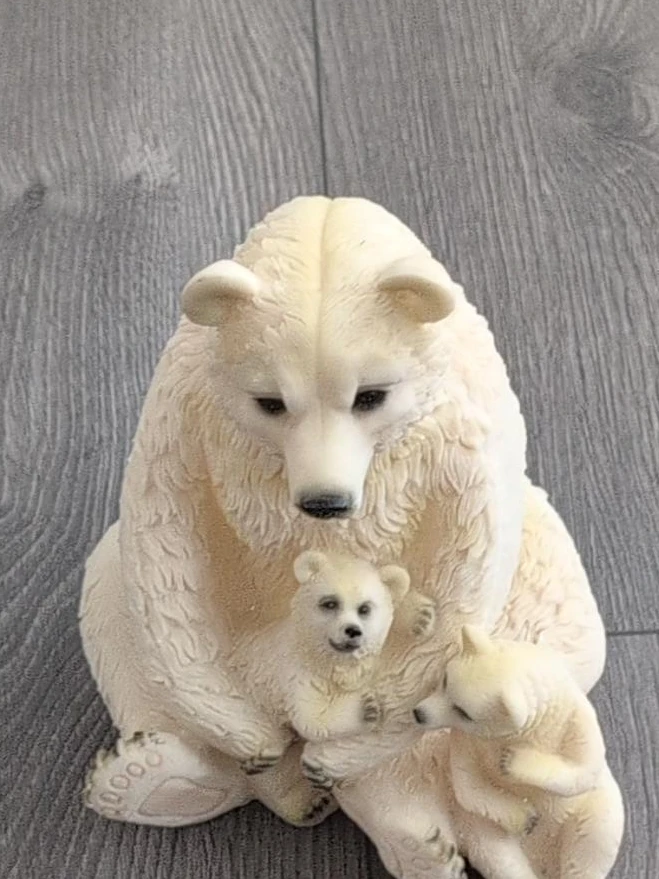Polar Bear Family Figurine