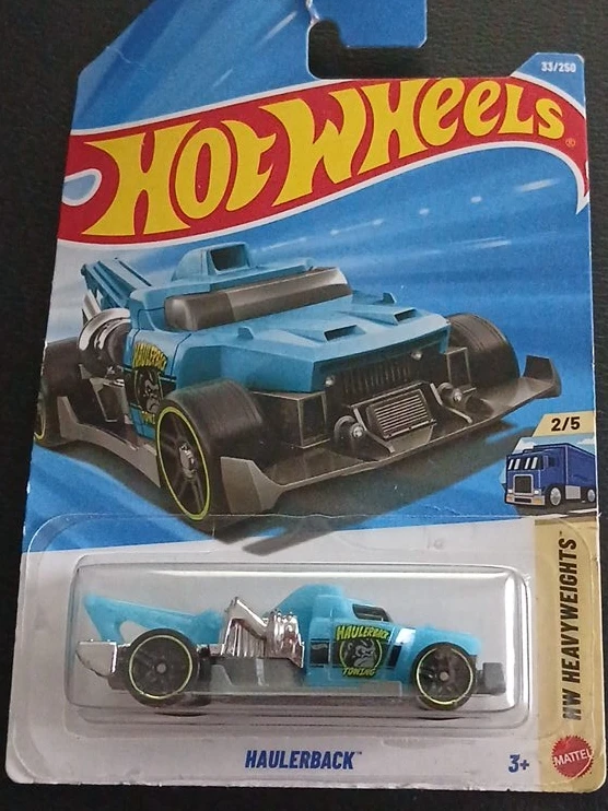 Hot Wheels Haulerback Blue Diecast Toy Car