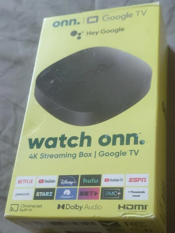 onn. 4K Streaming Box with Google TV