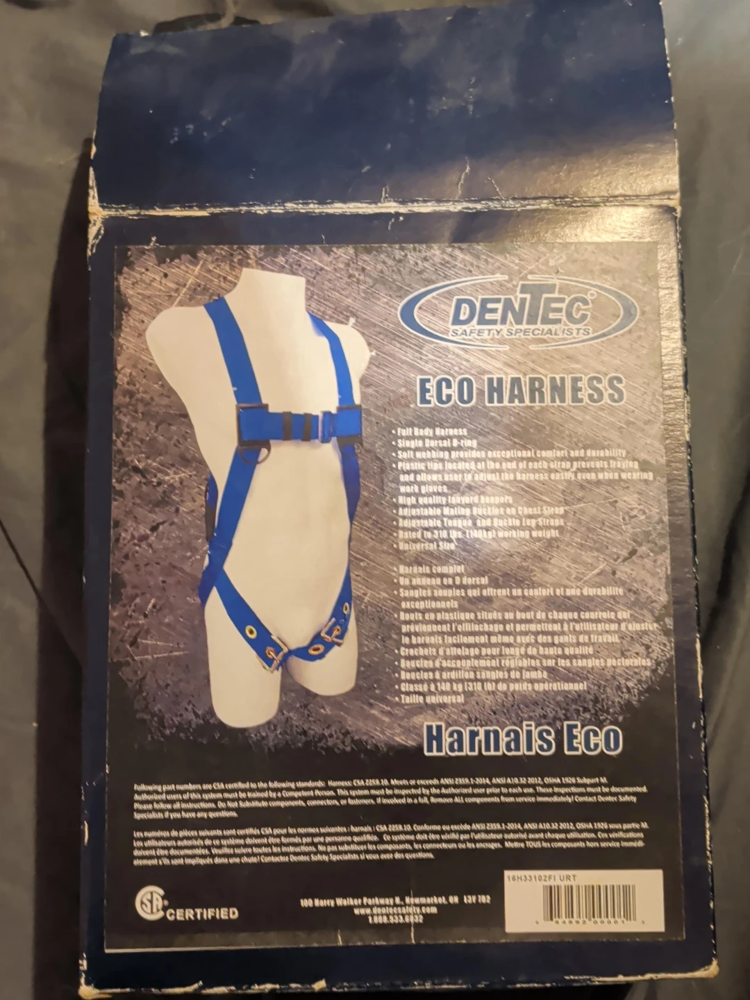 DENTEC ECO HARNESS Full Body Safety Harness