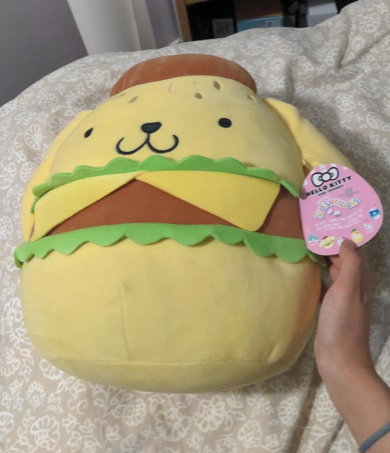Squishmallows Pompompurin Burger Plush