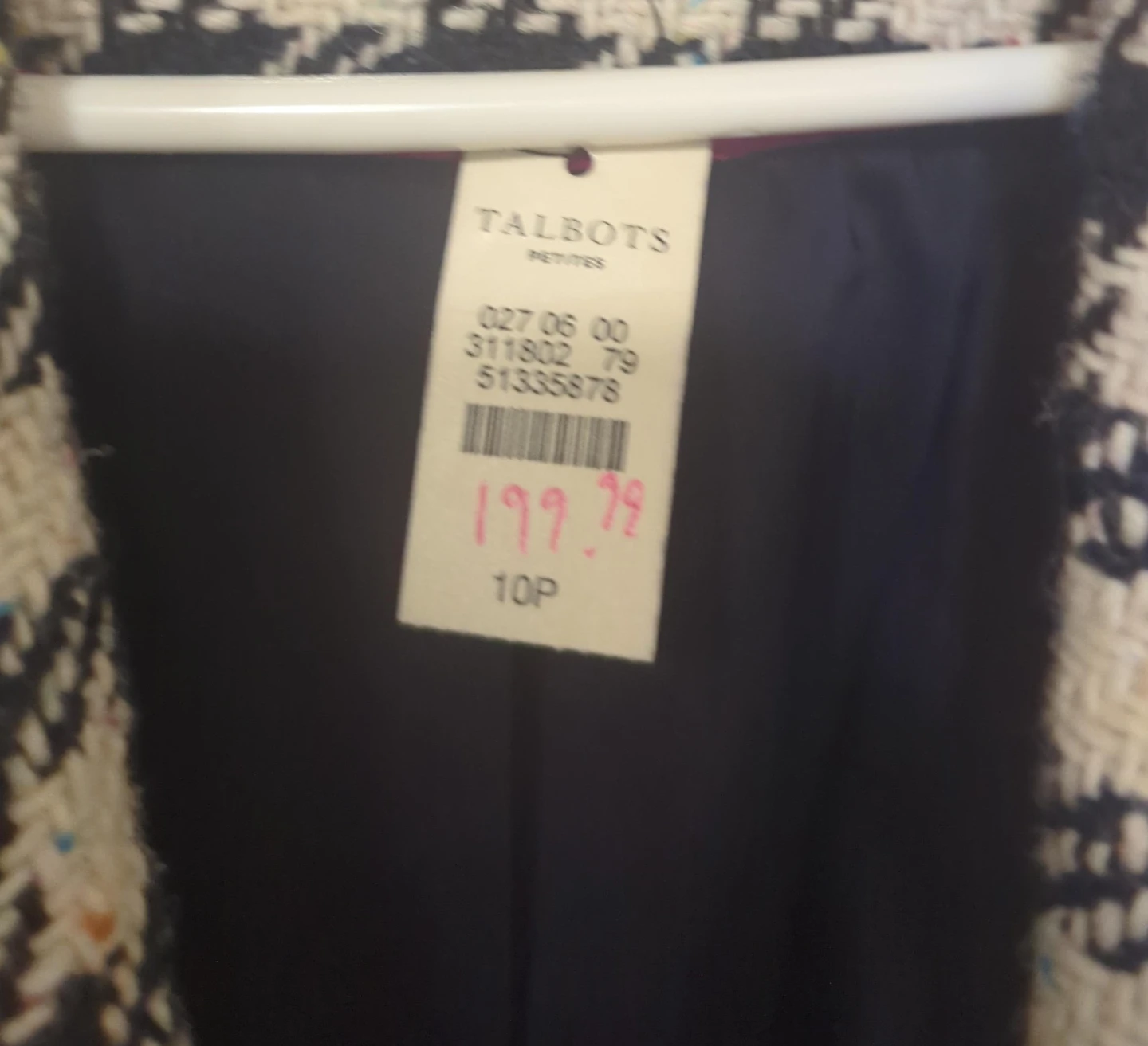 Talbots Petite Houndstooth Blazer