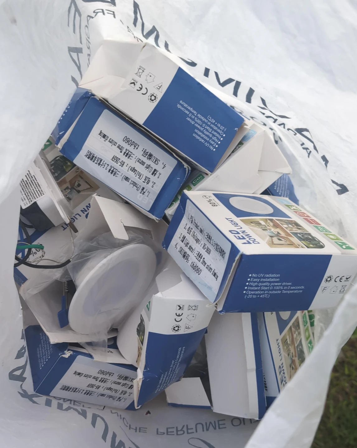 Bag full ofLED Down Light 2.5 inch, 3 Colour Dimmable